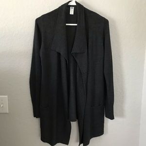 Old Navy gray open front cardigan